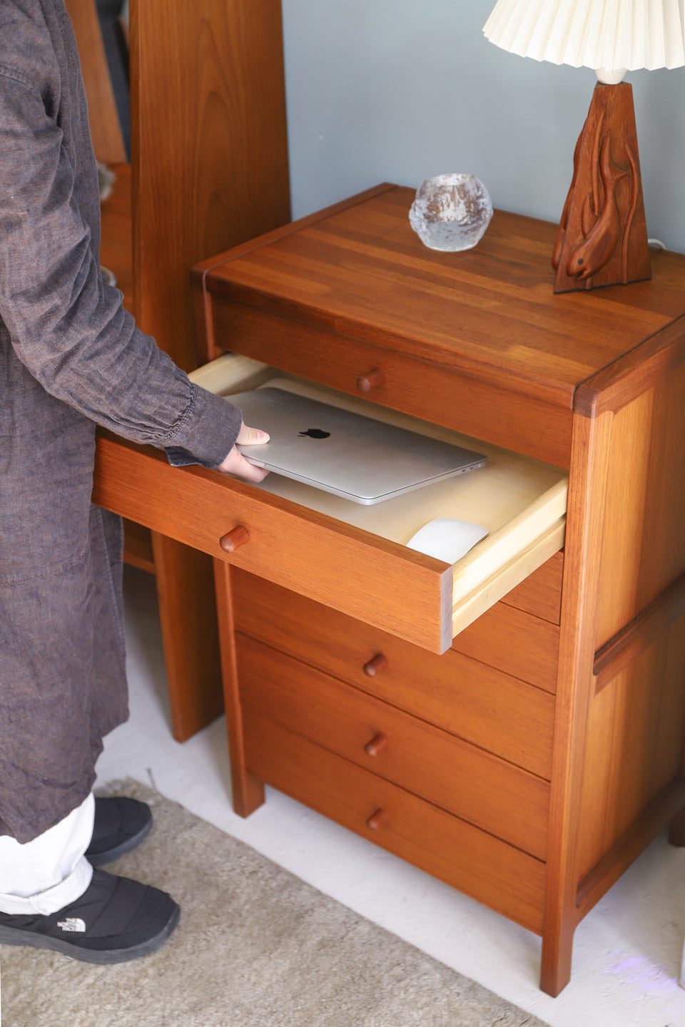 Japanese Vintage Nissin Mokkou Drawer Chest Teakwood/日進木工 チェスト 引き出し チーク材 北欧スタイル ジャパンヴィンテージ