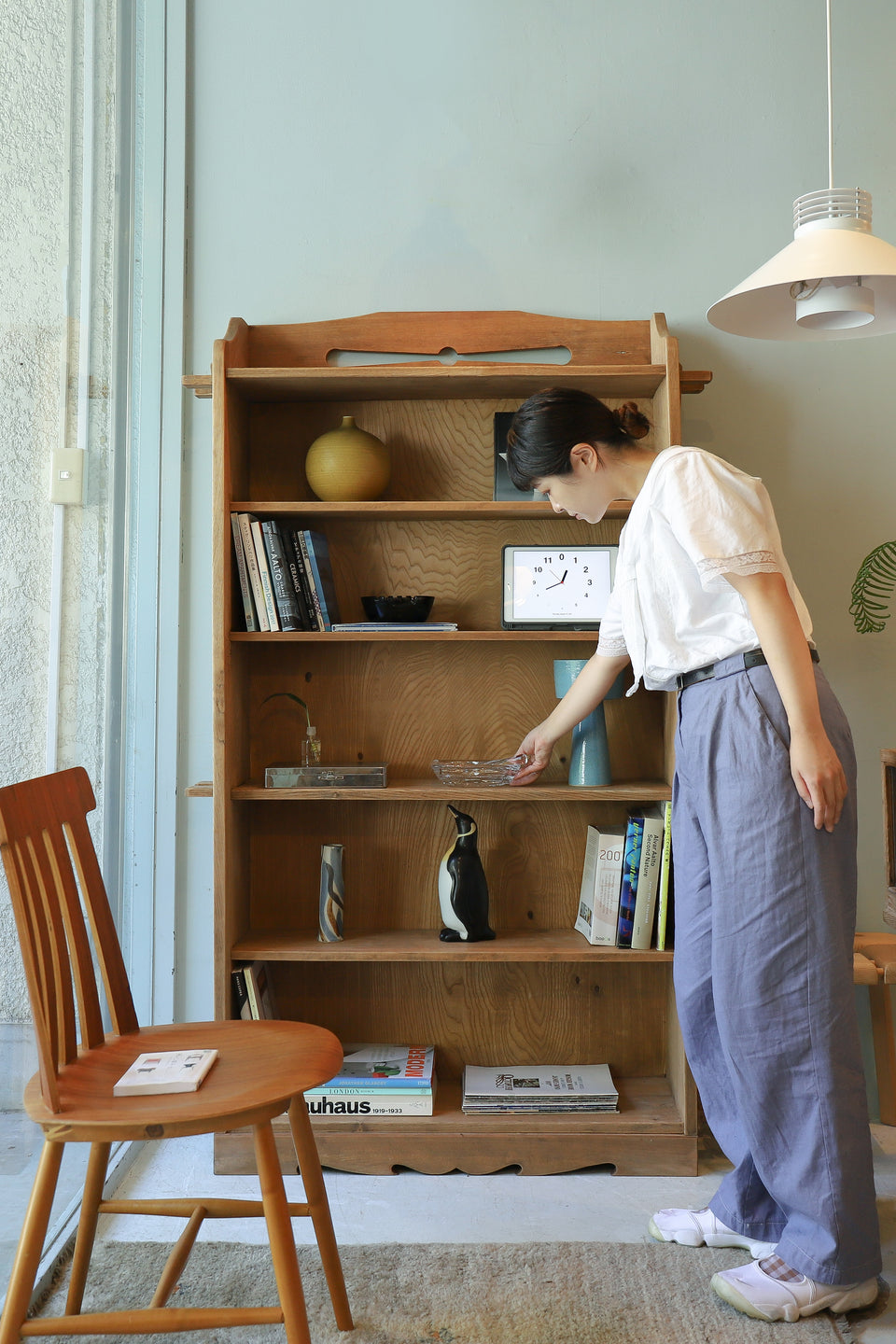 Japanese Vintage Book Shelf/ジャパンヴィンテージ 楔本棚 昭和レトロ