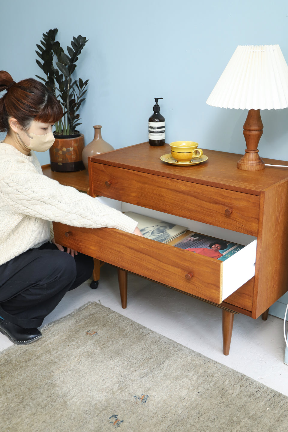 Teakwood Chest 3Drawers Danish Vintage/デンマークヴィンテージ 3段 チェスト チーク材 北欧家具