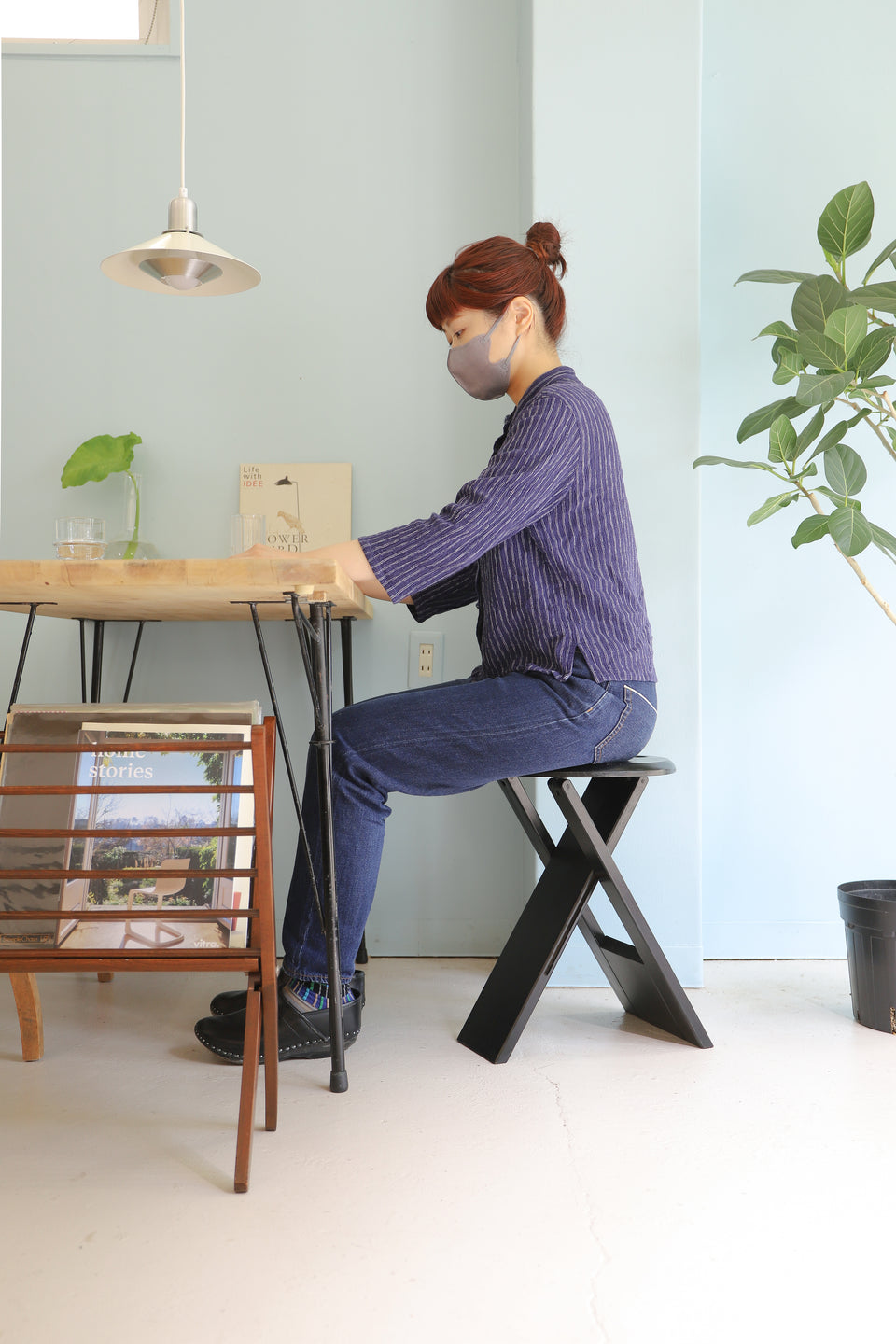 Postmodern Design Vintage Folding Stool/ヴィンテージ 折りたたみスツール ポストモダン スージースツール