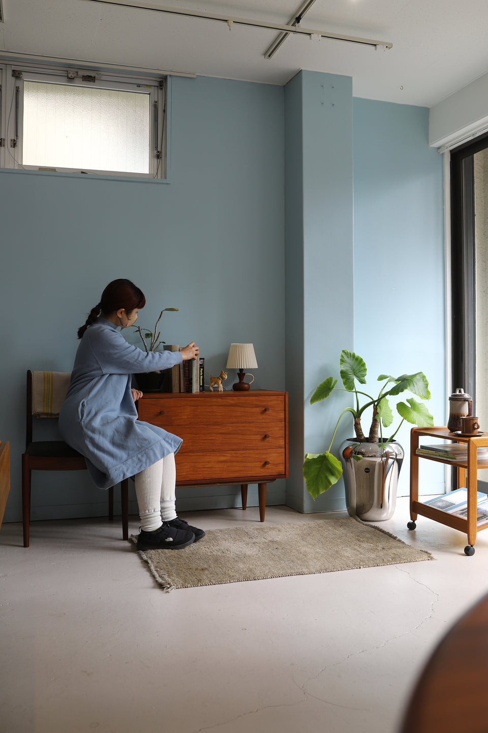 Teakwood Small Vase Table Lamp Danish Vintage/デンマークヴィンテージ スモールテーブルランプ チーク材 間接照明 北欧インテリア
