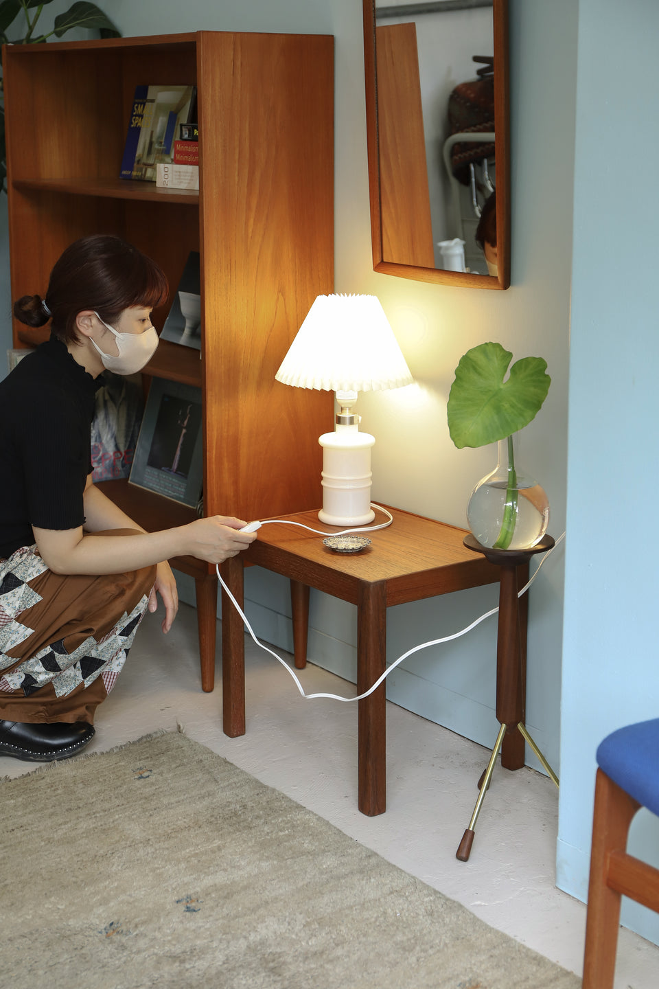 Danish Vintage Teakwood Small Side Table/デンマークヴィンテージ スモールサイドテーブル チーク材 北欧家具