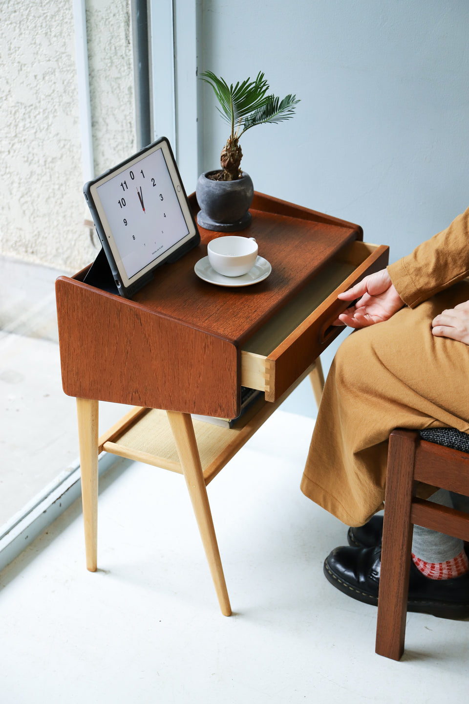 Swedish Vintage Side Table/スウェーデン ヴィンテージ サイドテーブル チェスト チーク材 ビーチ材 北欧家具