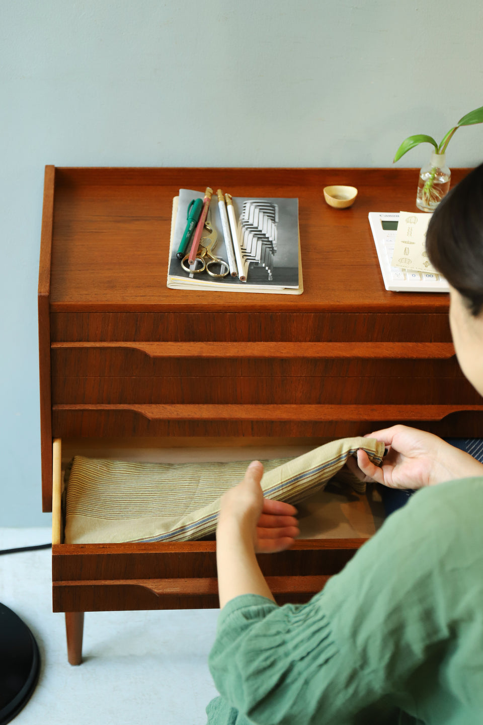 Danish Vintage Small Chest 3Drawers/デンマークヴィンテージ スモールチェスト 3段 チーク材