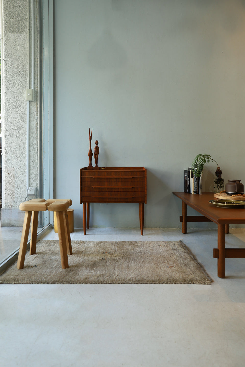 Danish Vintage Arne Basse Teakwood Sculpture/デンマーク ヴィンテージ アルネ・バッセ 彫刻 オブジェ チーク材