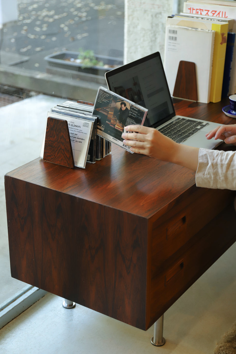 Vintage Bookend Rosewood Danish/ブックエンド 本立て ローズウッド材 デンマークヴィンテージ