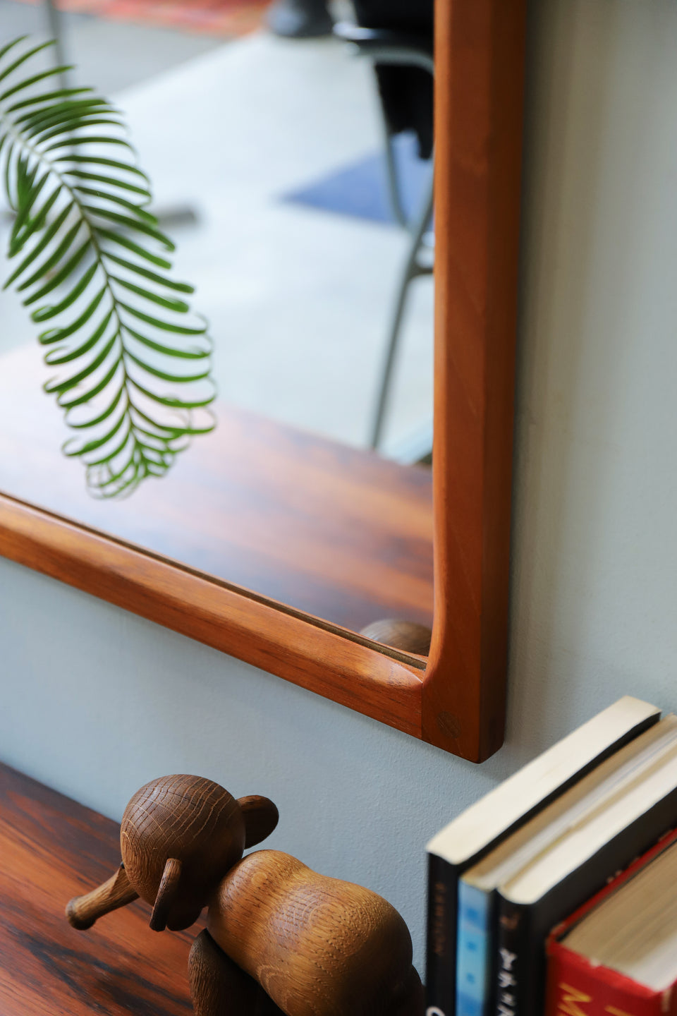 Aksel Kjersgaard Teak Mirror Model166 Kai Kristiansen/デンマークヴィンテージ アクセル・キアスゴー ウォールミラー チーク材 カイ・クリスチャンセン