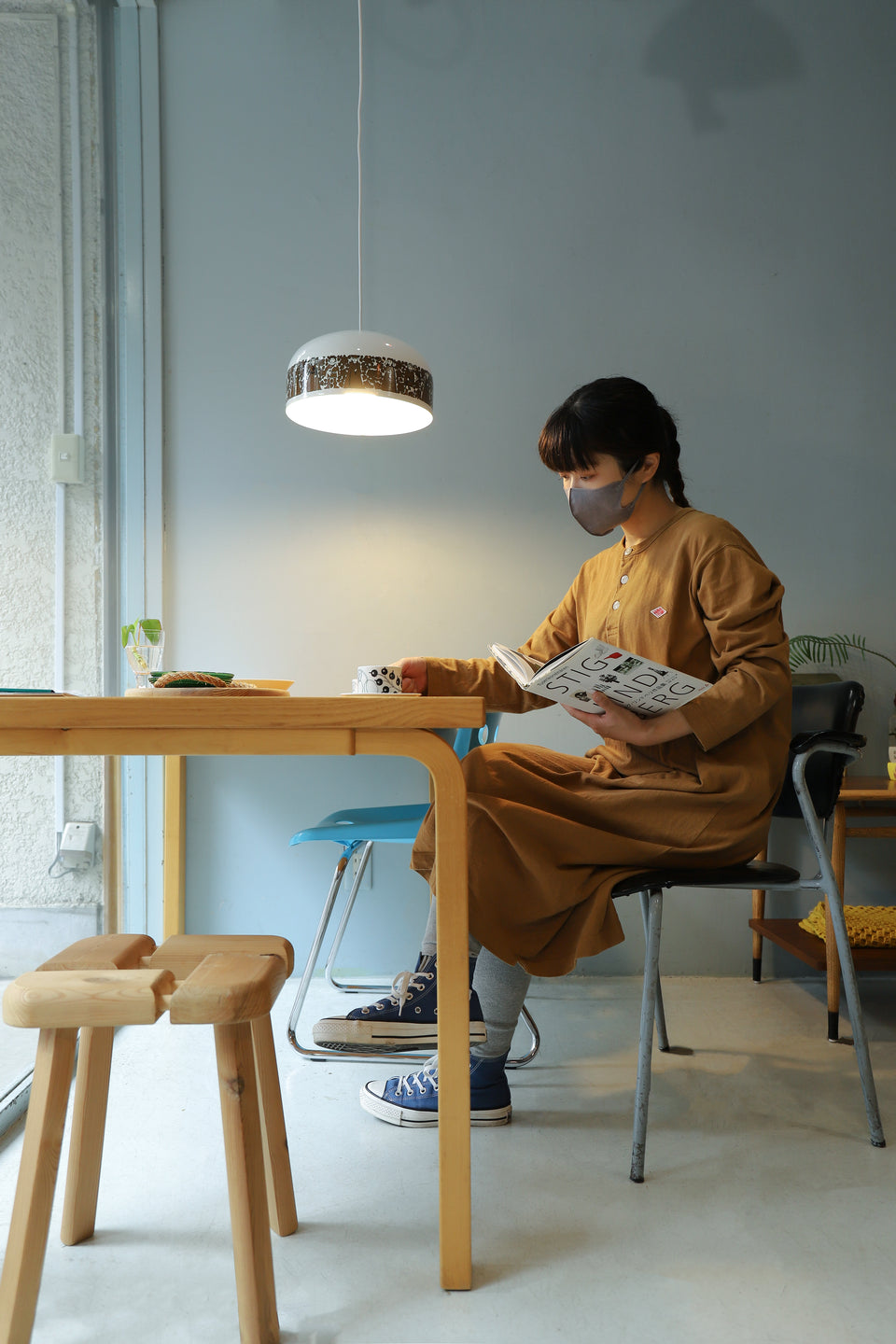 Vintage FINEL Enamel Pendant Light/フィネル ペンダントライト ホーロー 照明 北欧ヴィンテージ