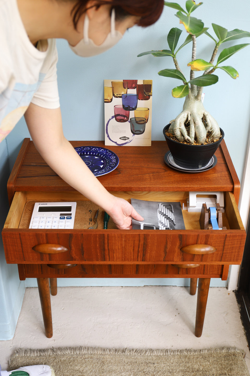 Danish Vintage 3drawer Chest Teakwood/デンマークヴィンテージ チェスト 3段 収納家具 北欧インテリア