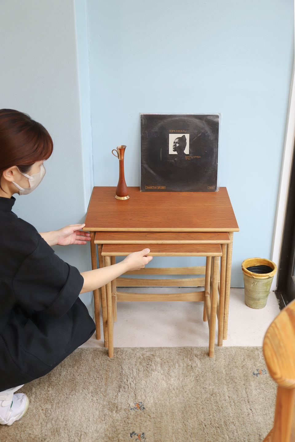 UK Vintage Nesting Table/イギリスヴィンテージ ネストテーブル サイドテーブル チーク材