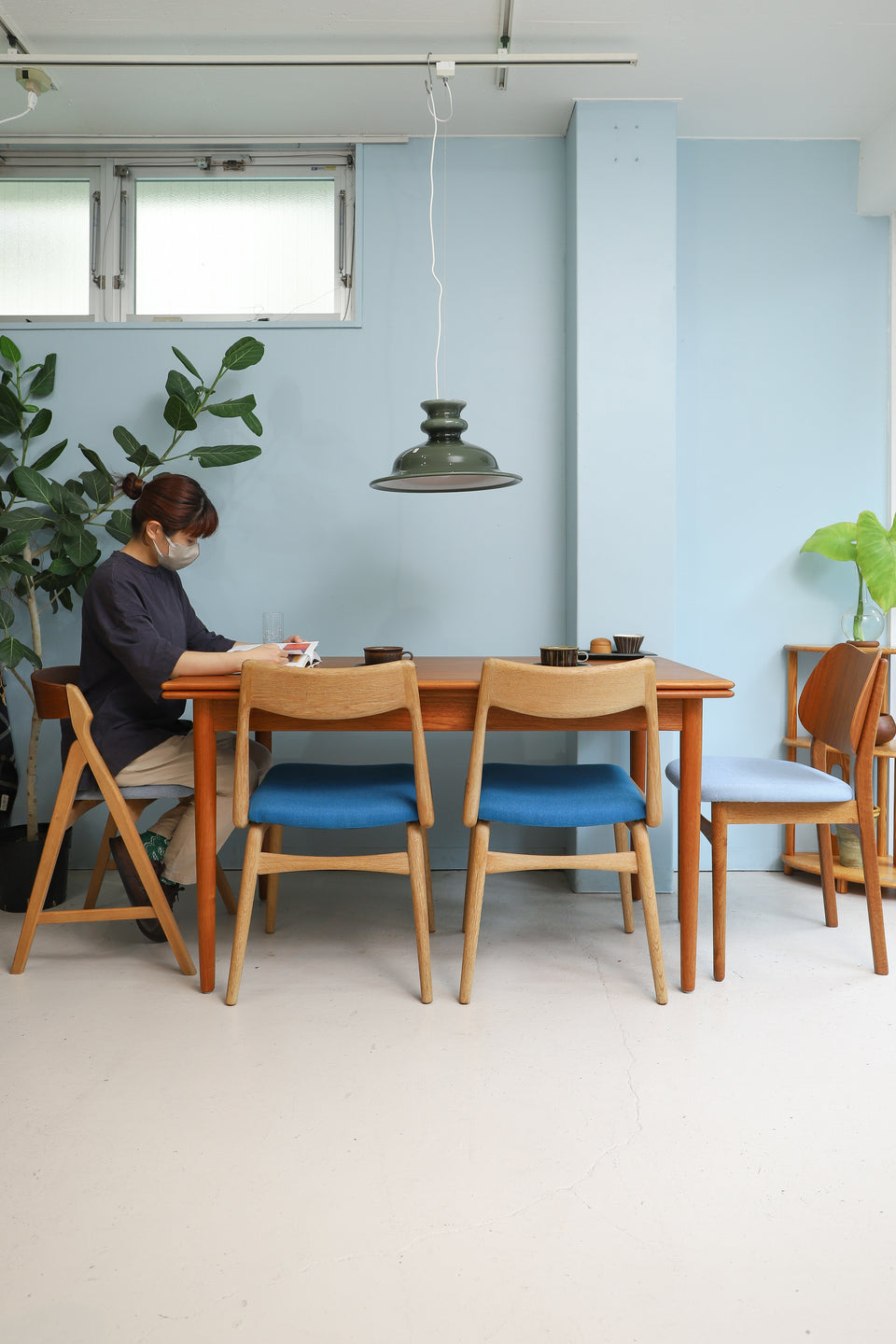 Danish Vintage Draw Leaf Extension Dining Table/デンマークヴィンテージ エクステンション ダイニングテーブル ドローリーフ 北欧家具