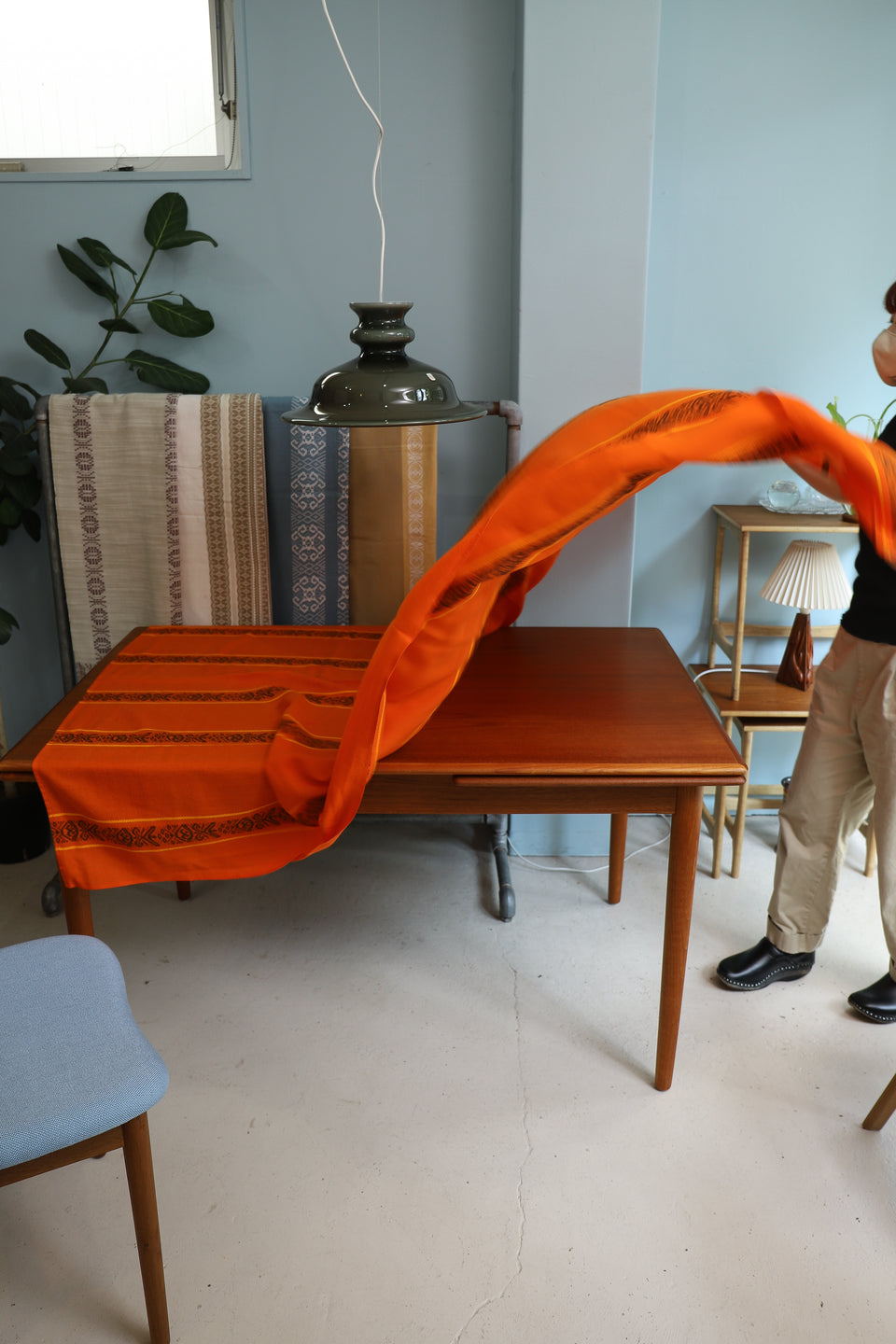 Scandinavian Vintage Fabric Table Cloth/北欧ヴィンテージ ファブリック カーテン テーブルクロス