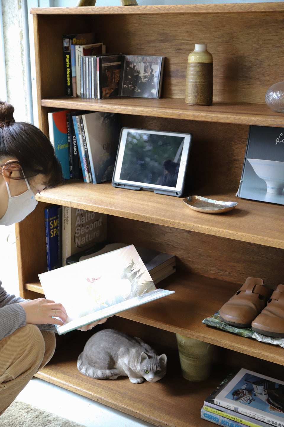 Retro Modern Book Shelf Japanese Vintage/ジャパンヴィンテージ ブックシェルフ 本棚 レトロ 古道具