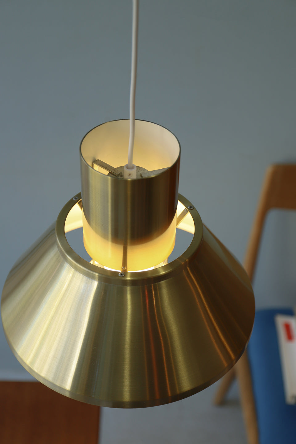 Vintage Fog&Mørup Pendant Light Life Jo Hammerborg/フォグ&モーラップ ペンダントライト ヨー・ハーマボー デンマークヴィンテージ ゴールド