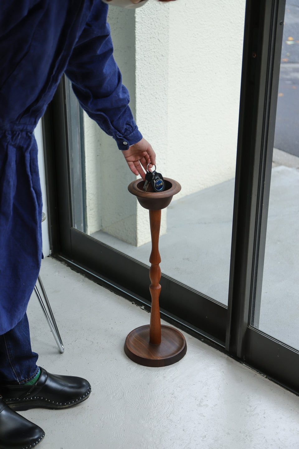 Danish Vintage Teak Afromosia Accessory Tray Plant Stand/デンマークヴィンテージ アクセサリートレイ プラントスタンド チーク アフロモシア 北欧雑貨