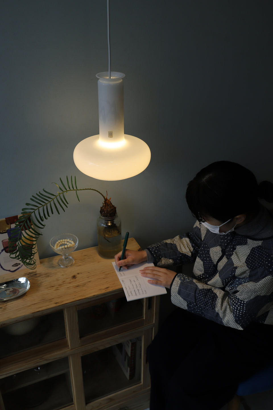 Holmegaard Pendant Light Blues Danish Vintage/デンマークヴィンテージ ホルムガード ペンダントライト シセ・ヴェアナー 北欧インテリア