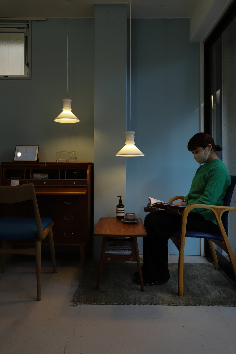 Danish Vintage Holmegaard Pendant Light Apoteker/ホルムガード ペンダントライト シセ・ヴェアナー デンマークヴィンテージ 北欧インテリア