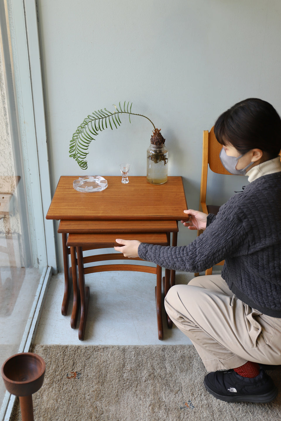 G-PLAN Nesting Table Fresco Victor Wilkins UK Vintage/イギリスヴィンテージ ジープラン ネストテーブル フレスコ サイドテーブル