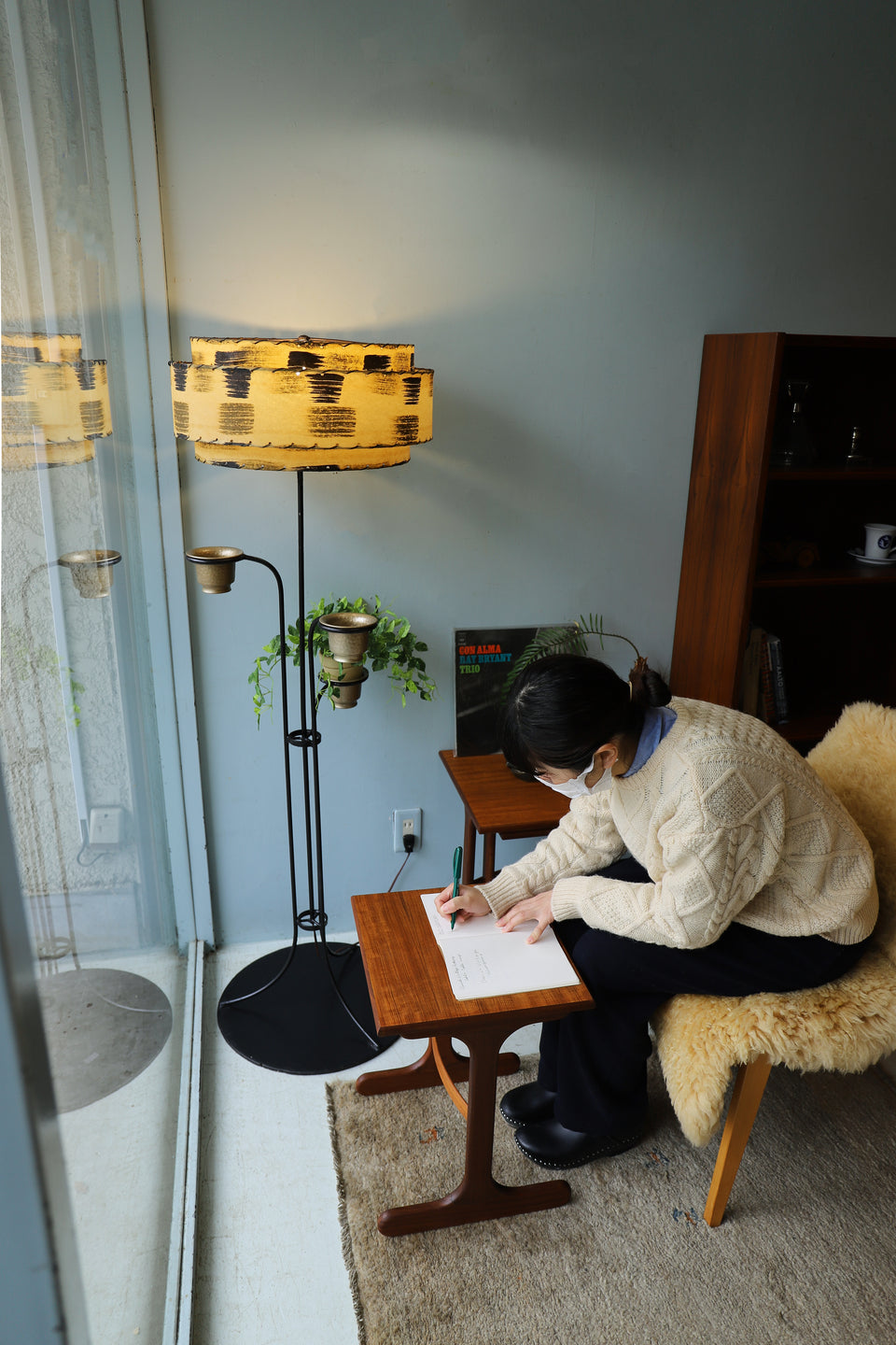 US Midcentury Vintage Floor Stand With Planter/アメリカヴィンテージ フロアスタンド ランプ プランター ミッドセンチュリー