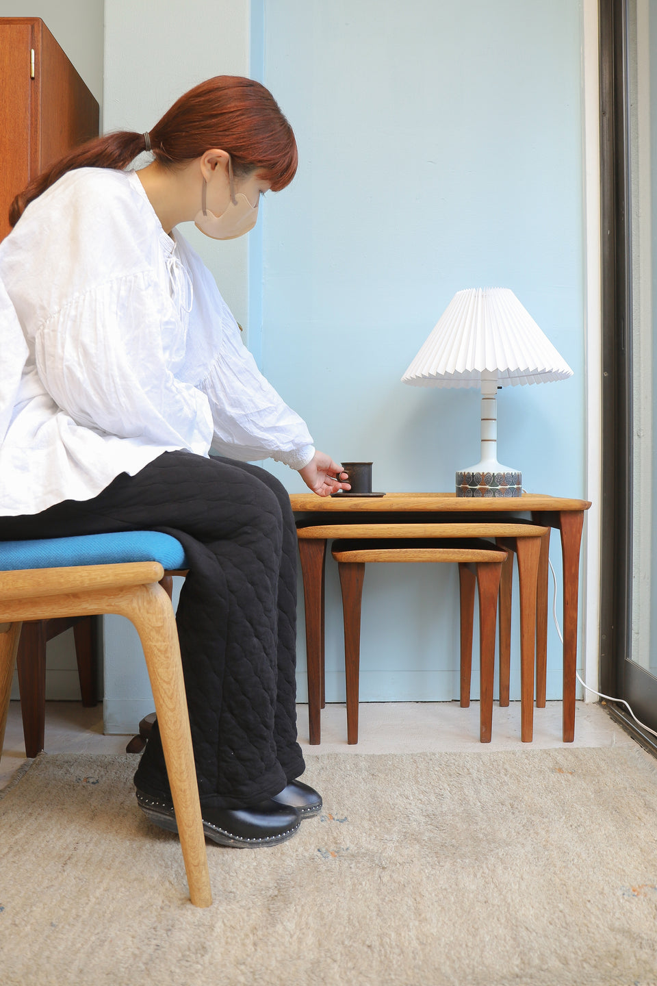 Burgess Furniture Vintage Nest Table/バージェスファニチャー ネストテーブル ヴィンテージ サイドテーブル