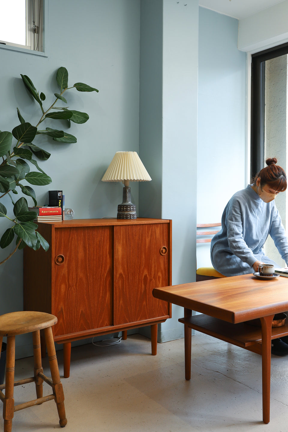 Frank Keramik Table Lamp Danish Vintage/デンマークヴィンテージ フランクケラミック テーブルランプ 間接照明 北欧インテリア