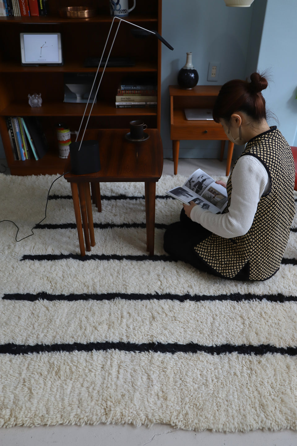 Vintage Moroccan Rug Beni Ourain/ヴィンテージラグ ベニワレン モロッコ 絨毯 カーペット