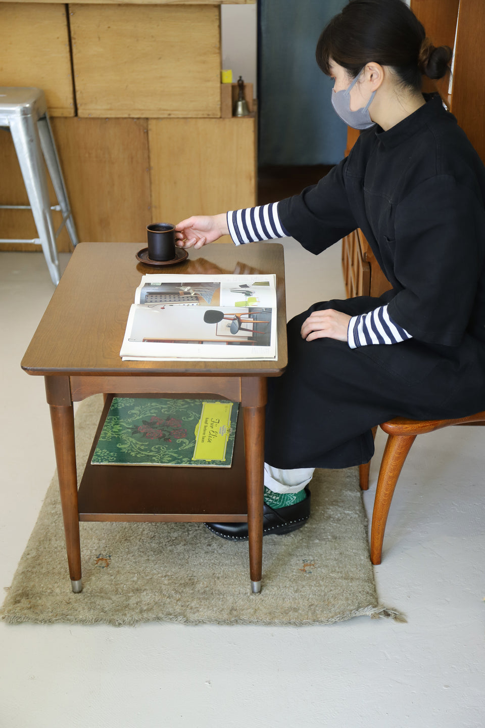 US Vintage B.P.JOHN FURNITURE Side Table/アメリカヴィンテージ サイドテーブル ミッドセンチュリー レトロモダン