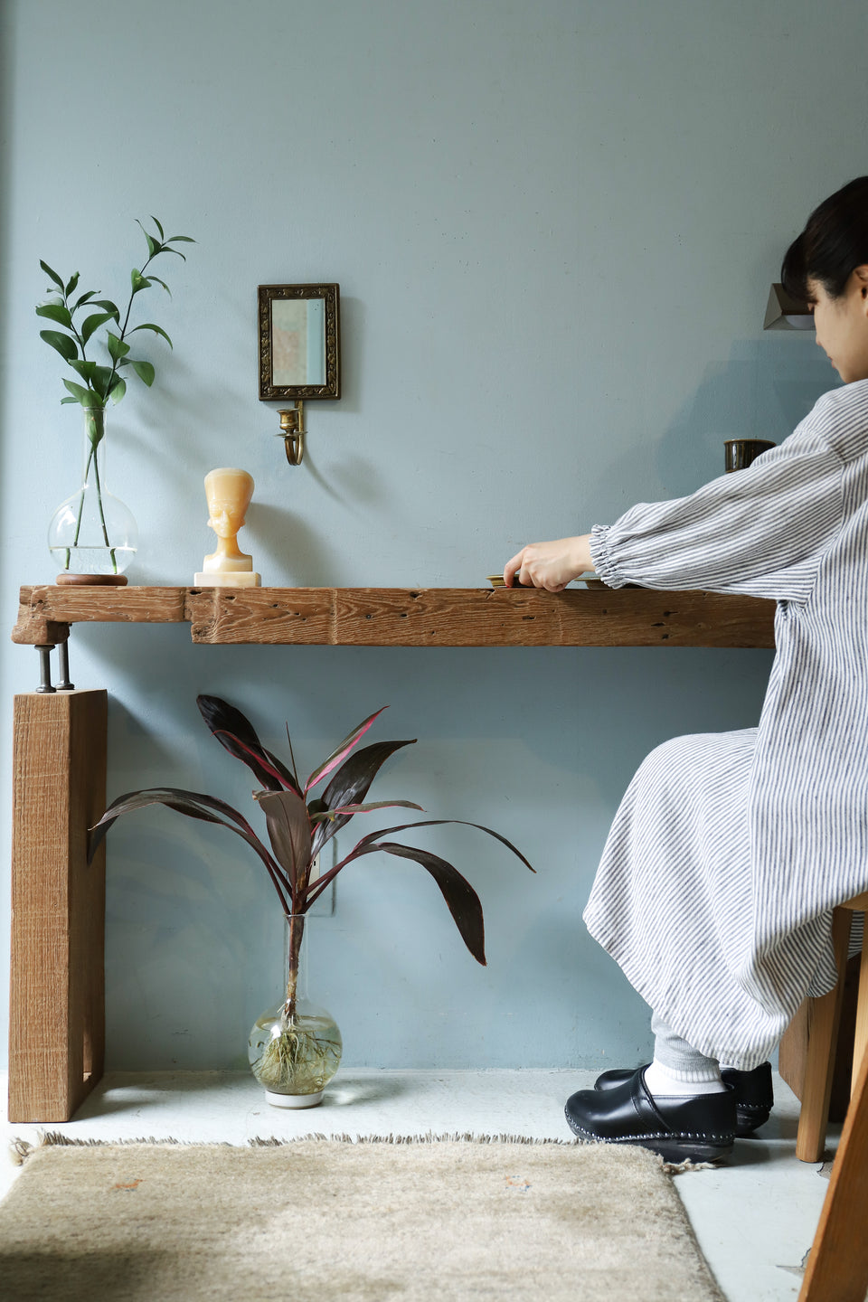 Old Teakwood Counter Table/古材 カウンターテーブル オールドチーク