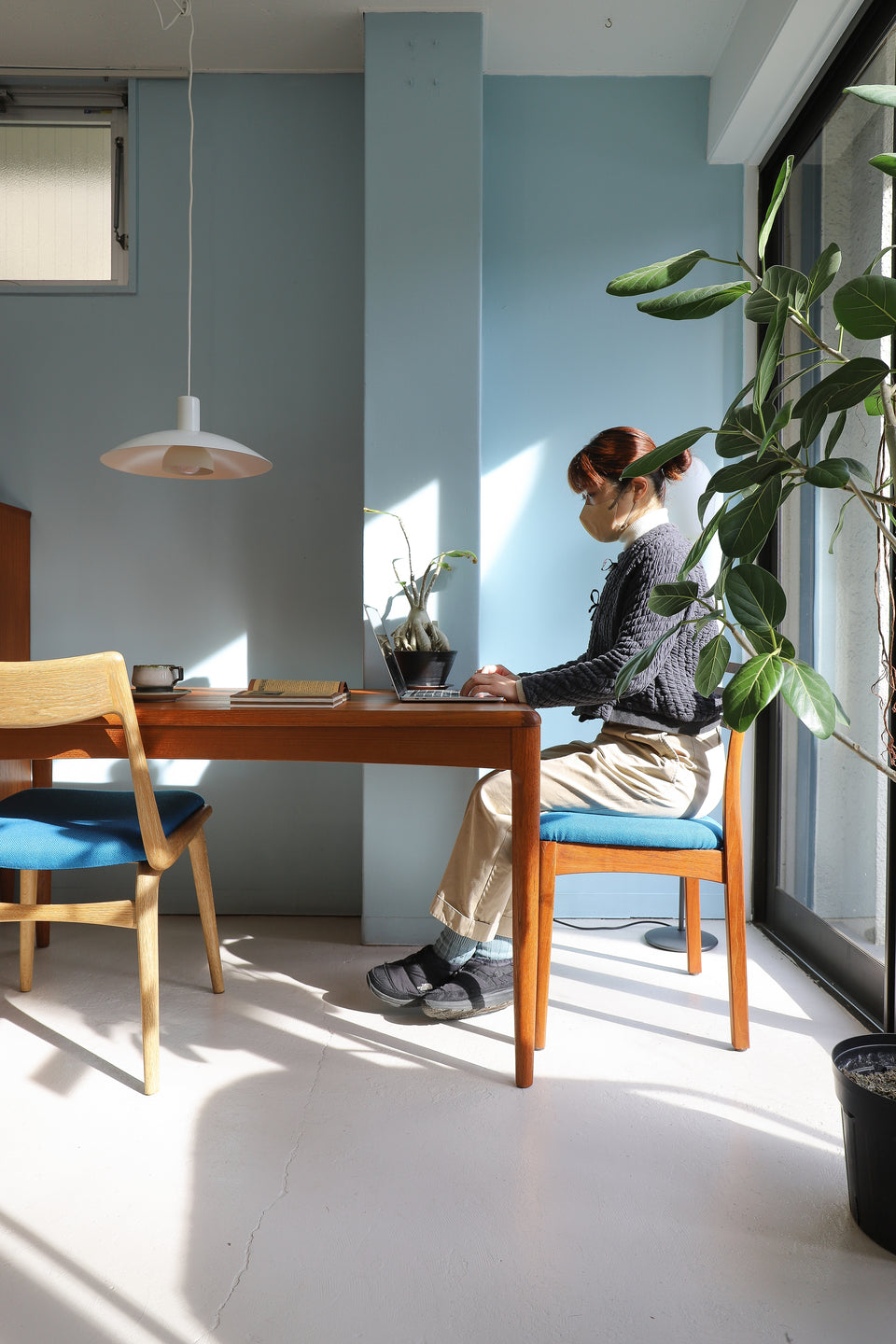 Japanese Vintage Teakwood Dining Table/ジャパンヴィンテージ ダイニングテーブル チーク材 北欧スタイル
