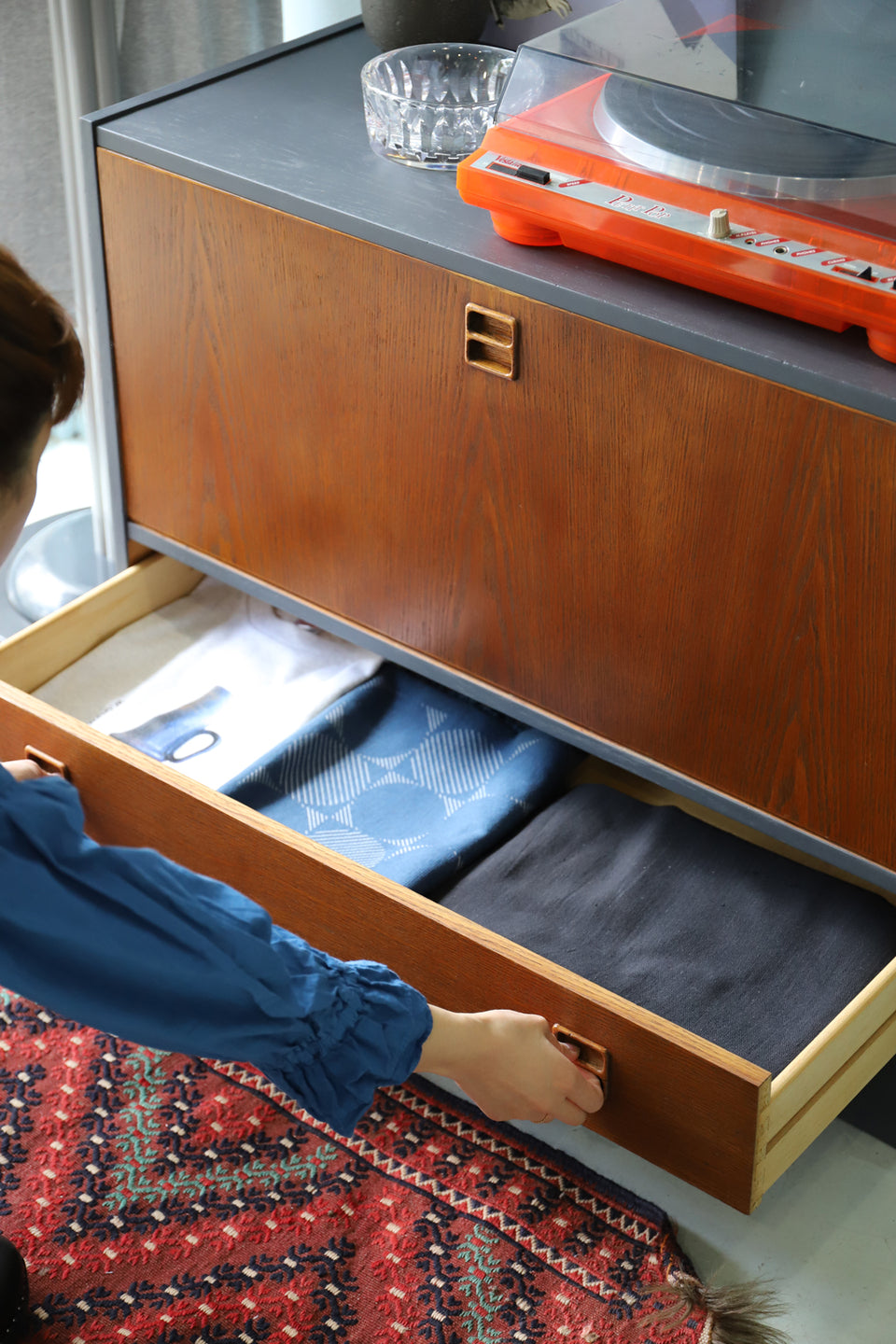 Danish Vintage Feldballes Møbelfabrik Audio Cabinet/デンマーク ヴィンテージ オーディオキャビネット 収納家具 北欧 オーク材