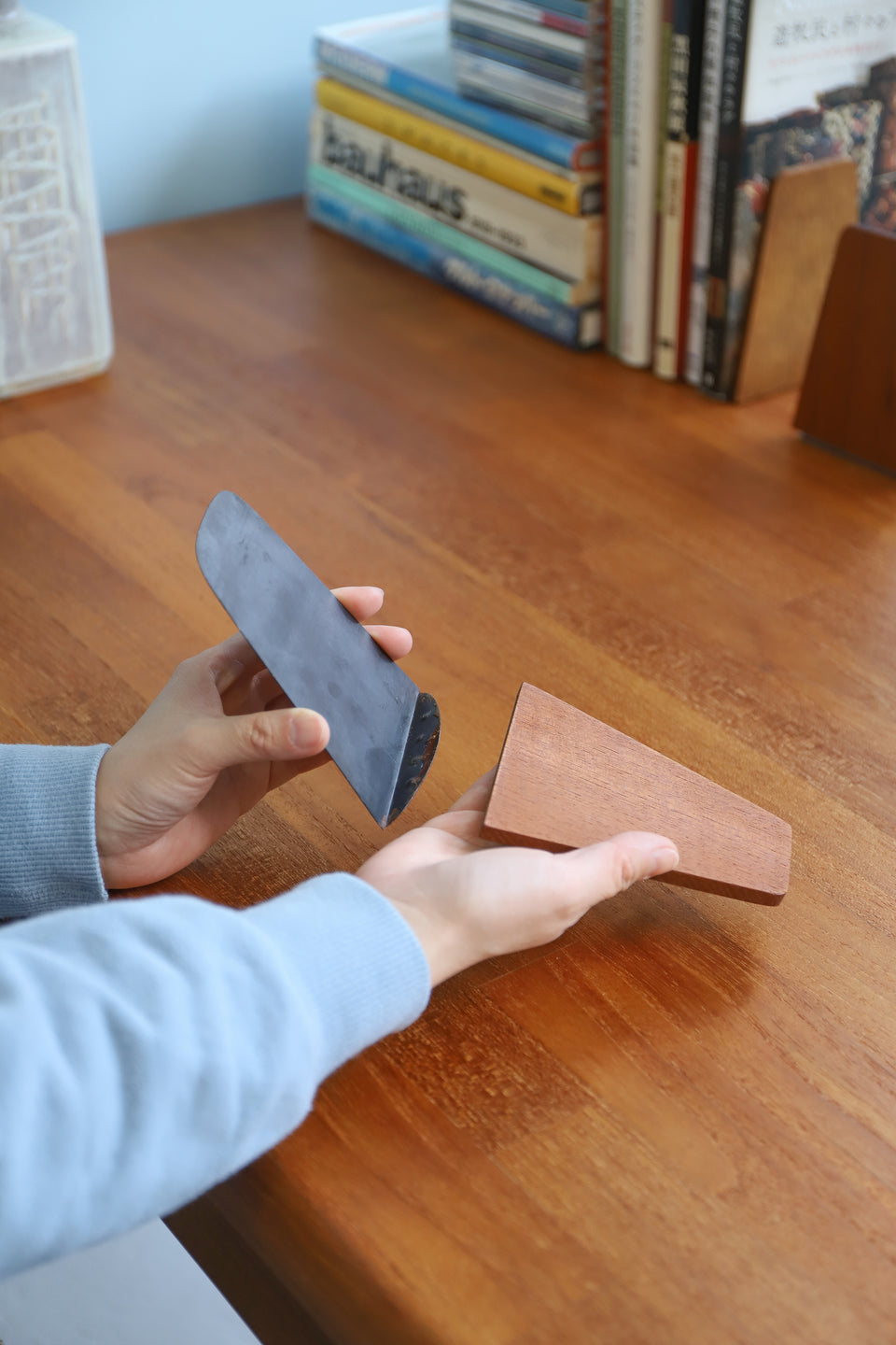Wooden Bookend Danish Vintage/デンマークヴィンテージ ブックエンド 本立て チーク材 ローズウッド材 オーク材 北欧インテリア