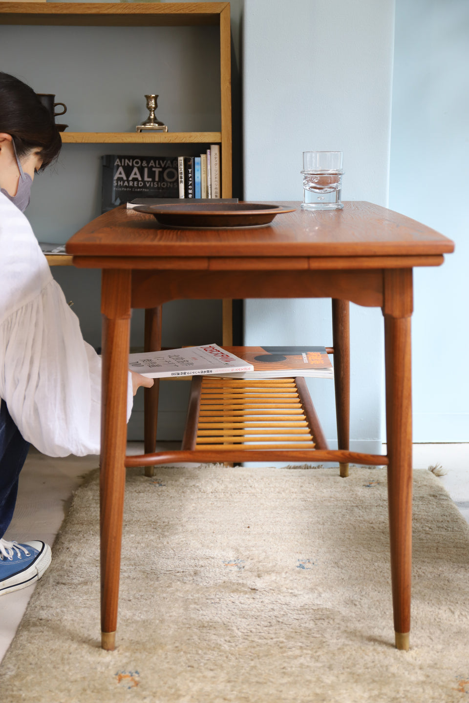 Danish Vintage Extension Coffee Table/デンマークヴィンテージ エクステンション コーヒーテーブル チーク材 北欧家具