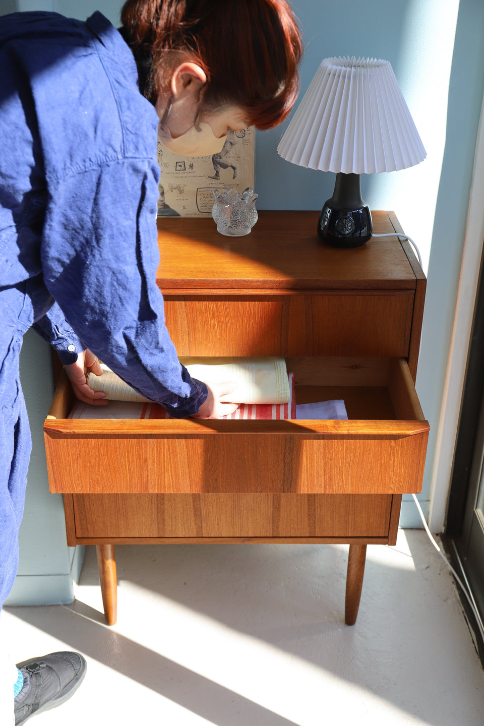 Danish Vintage Small Chest 4Drawers/デンマークヴィンテージ 4段 スモールチェスト チーク材 北欧家具