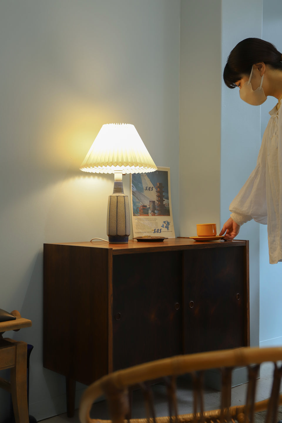 Michael Andersen Table Lamp Marianne Starck/ミケルアナセン テーブルランプ マリアンヌ・スタルク 間接照明 デンマークヴィンテージ 北欧インテリア