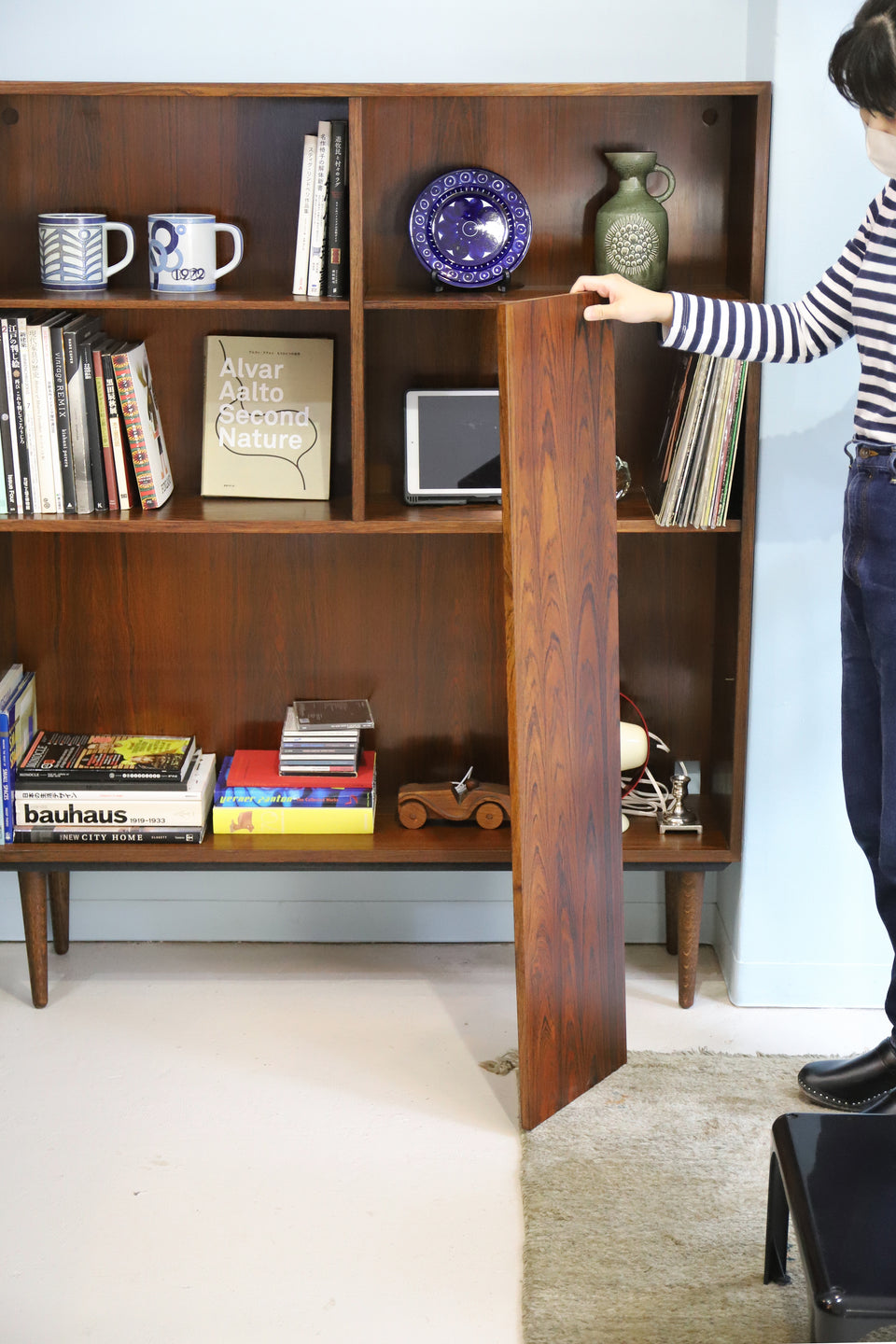 Omann Jun Møbelfabrik Rosewood Bookcase No.5 Danish Vintage/デンマークヴィンテージ ブックケース 本棚 ローズウッド 北欧家具