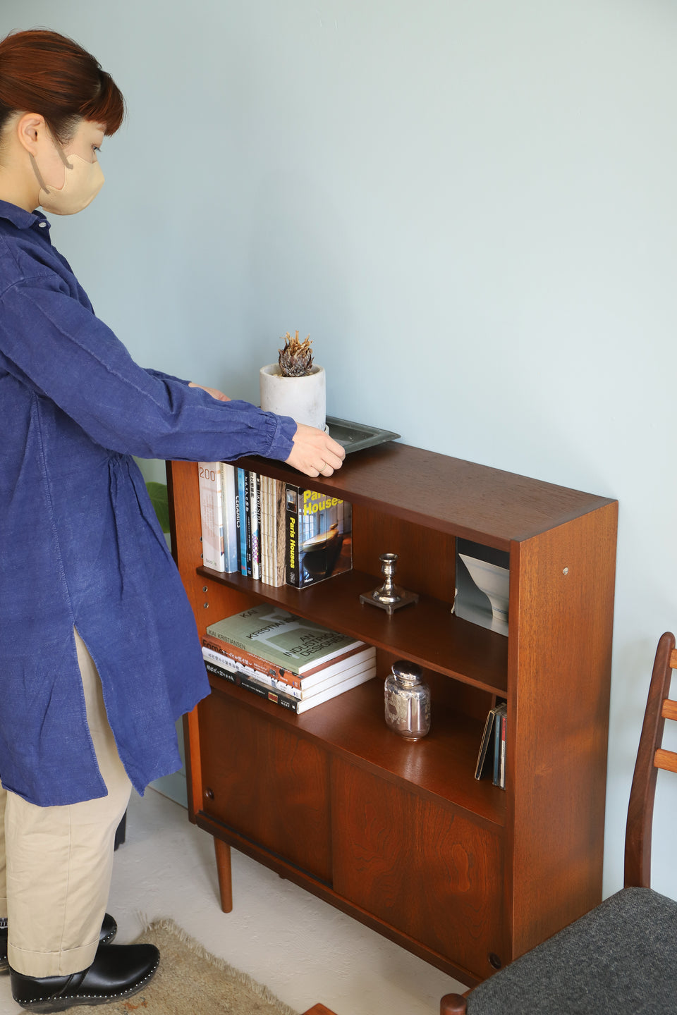 UK Vintage Cabinet Shelf/イギリスヴィンテージ キャビネット シェルフ 本棚 収納家具