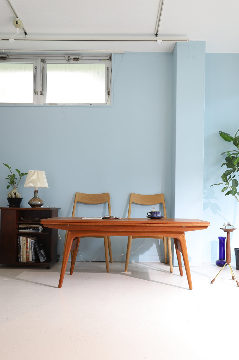 Danish Vintage Trioh Møbler Elevator Extension Table/デンマークヴィンテージ トリオモブラー エレベーター エクステンションテーブル 北欧家具