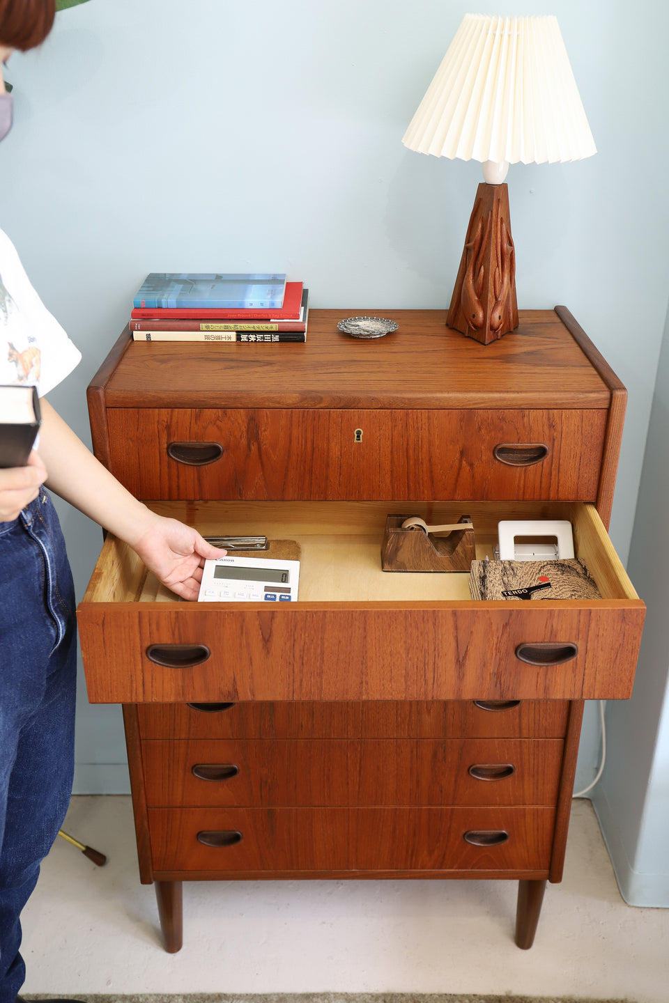 Danish Vintage P. Westergaard Møbelfabrik High Chest 6drawer/デンマークヴィンテージ ハイチェスト 6段 収納 北欧家具