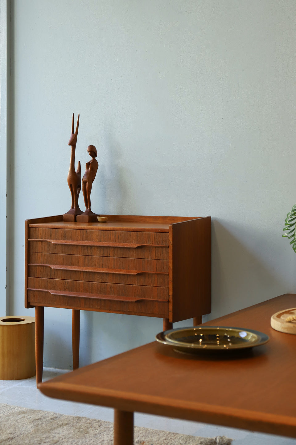 Danish Vintage Arne Basse Teakwood Sculpture/デンマーク ヴィンテージ アルネ・バッセ 彫刻 オブジェ チーク材