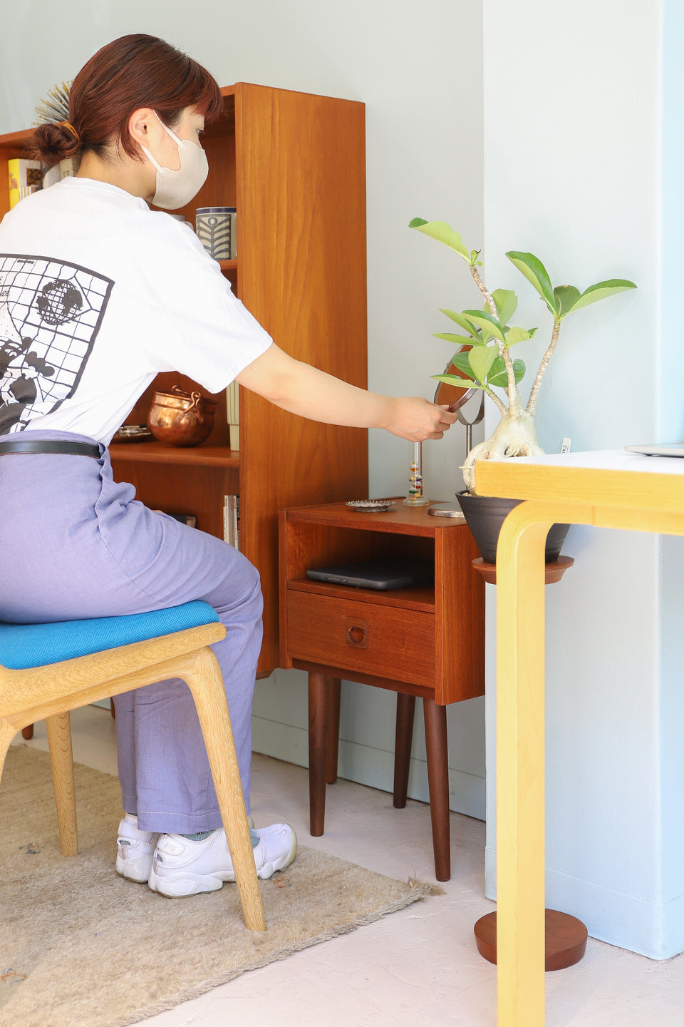 Danish Vintage Brouer Møbelfabrik Bedside Chest/デンマークヴィンテージ ベッドサイドチェスト サイドテーブル 北欧家具