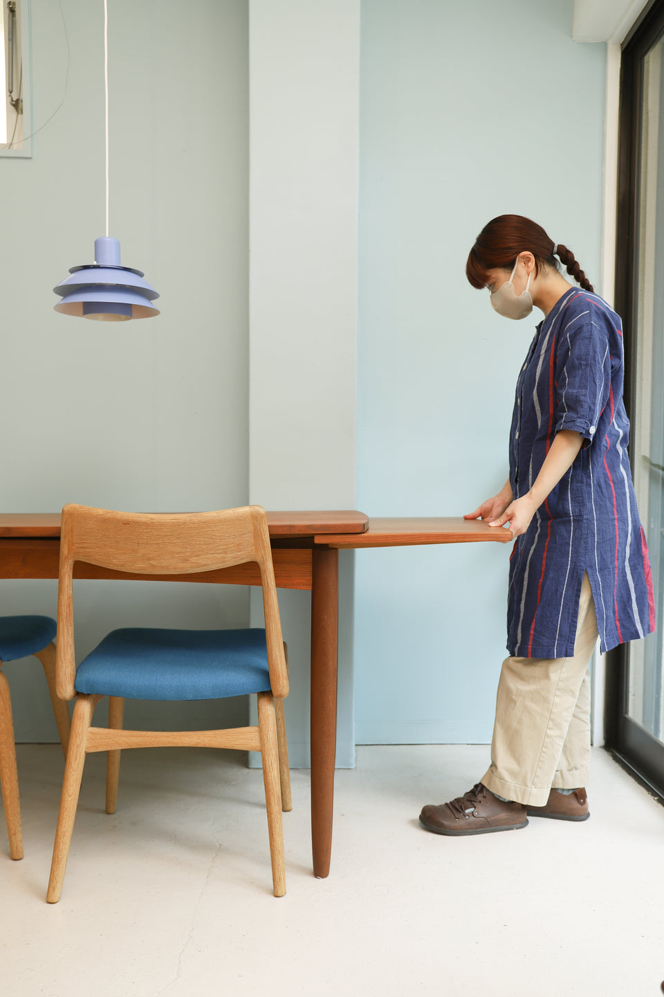 Extension Dining Table Danish Vintage/デンマークヴィンテージ エクステンション ダイニングテーブル 北欧家具