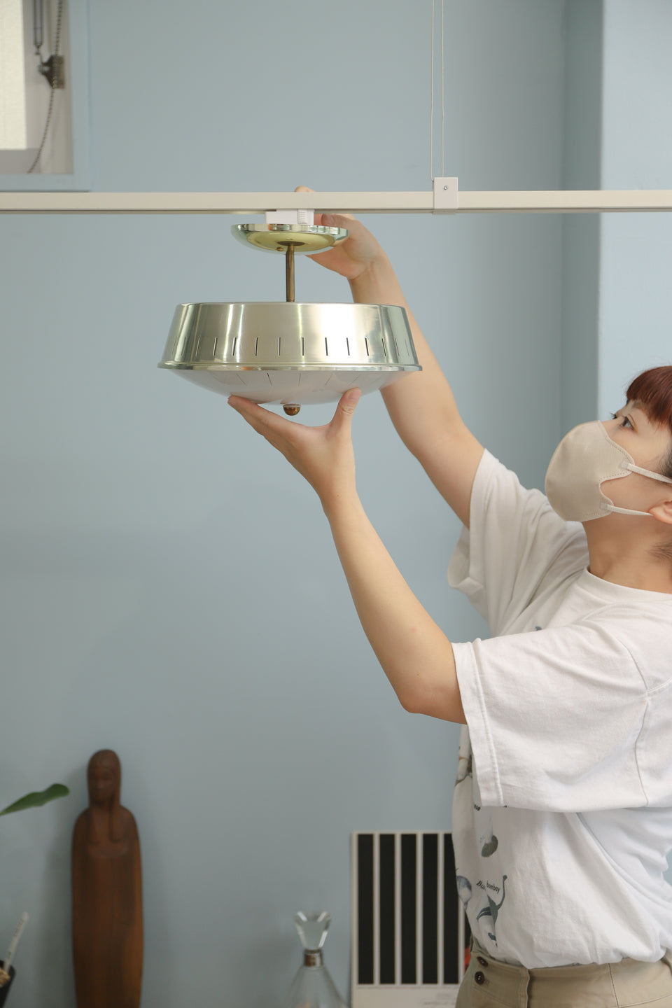 US Vintage Ceiling Light UFO Lamp/アメリカヴィンテージ シーリングライト UFOランプ 間接照明 ミッドセンチュリー