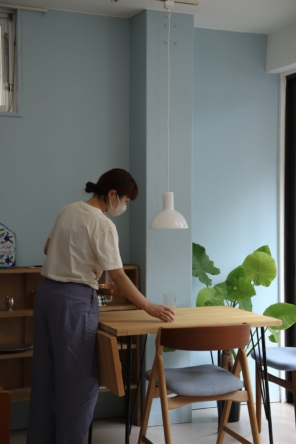 Danish Vintage Holmegaard Pendant Light Skyline/デンマークヴィンテージ ホルムガード ペンダントライト スカイライン 照明 北欧インテリア