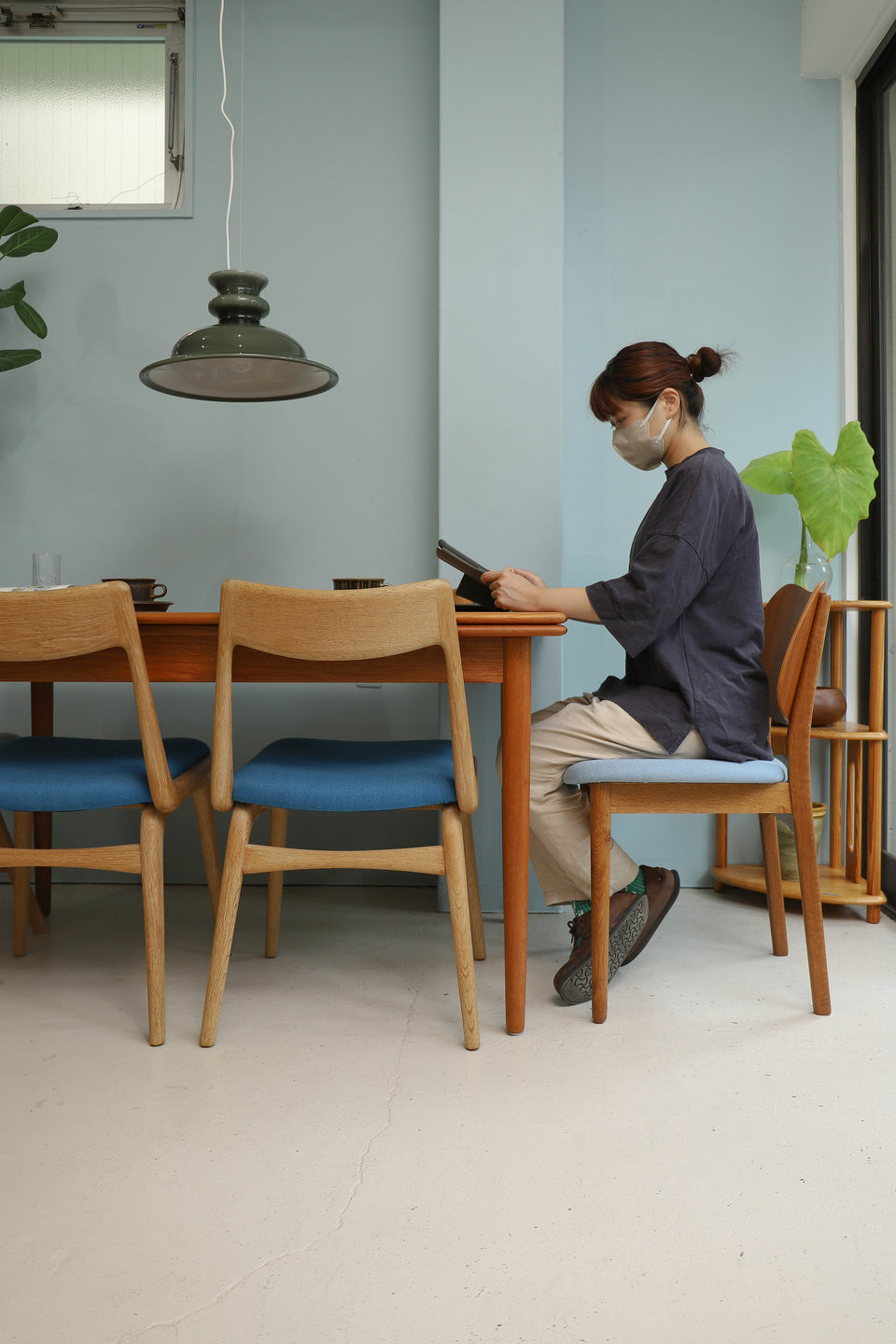 Danish Vintage Draw Leaf Extension Dining Table/デンマークヴィンテージ エクステンション ダイニングテーブル ドローリーフ 北欧家具