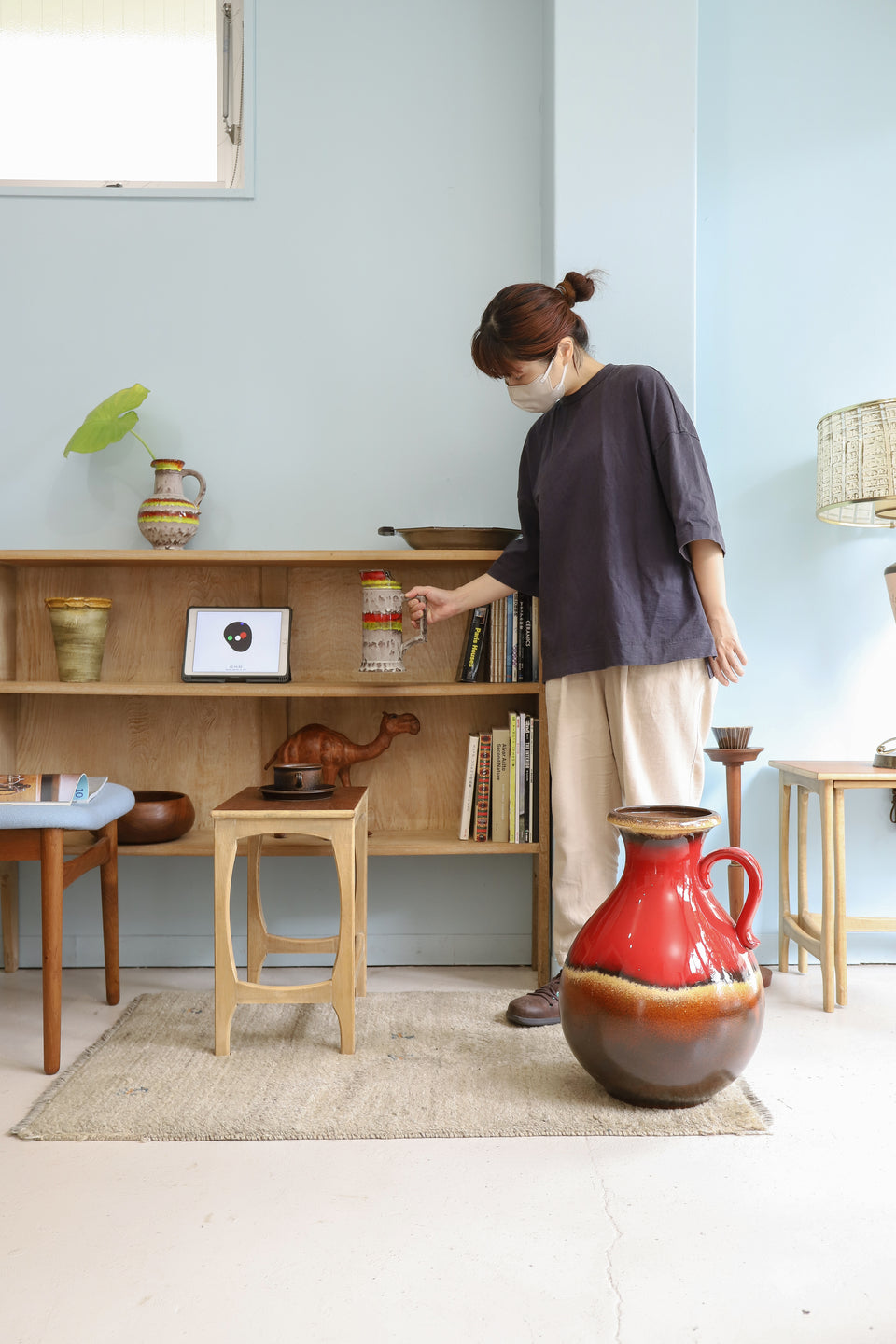 W.Germany Vintage Vase Fat Lava/西ドイツヴィンテージ ファットラヴァ フラワーベース 花器