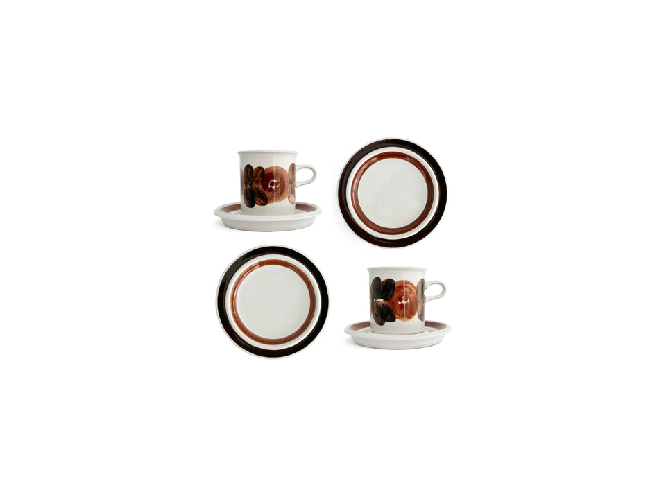 ARABIA Rosmarin Coffee Cup and Saucer Plate/アラビア ロスマリン コーヒーカップ プレート ウラ・プロコッペ 北欧食器