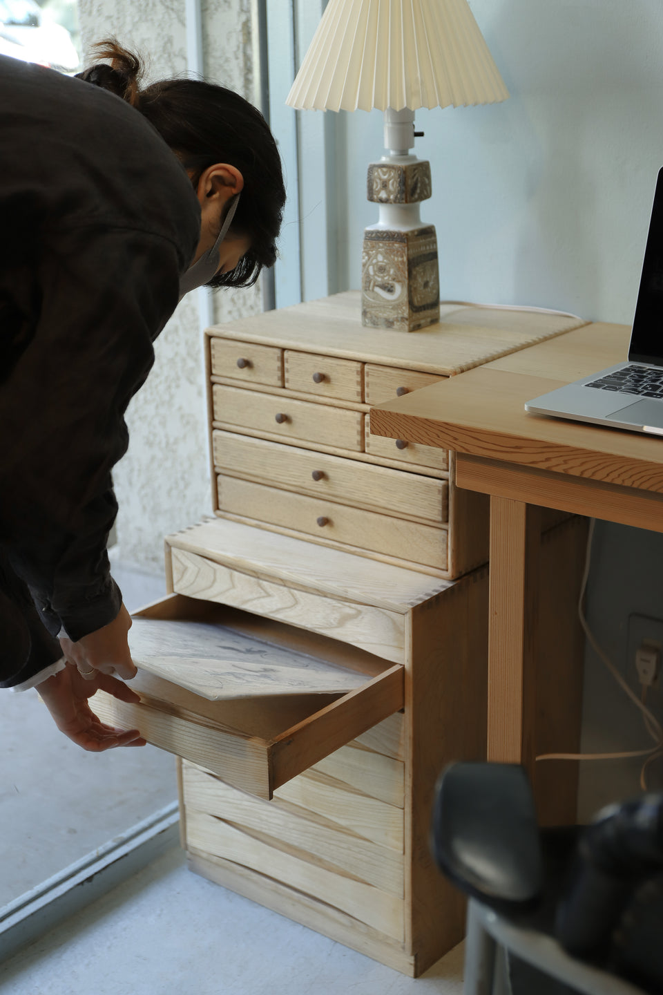 Wooden Desktop Chest Japanese Vintage/ジャパンヴィンテージ 小引き出し 卓上チェスト レトロ 収納