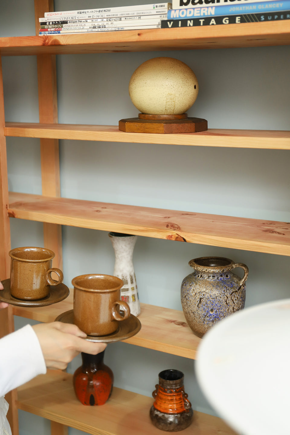 Wooden Open Display Shelf/ディスプレイオープンシェルフ 木製 シャビーナチュラル 什器