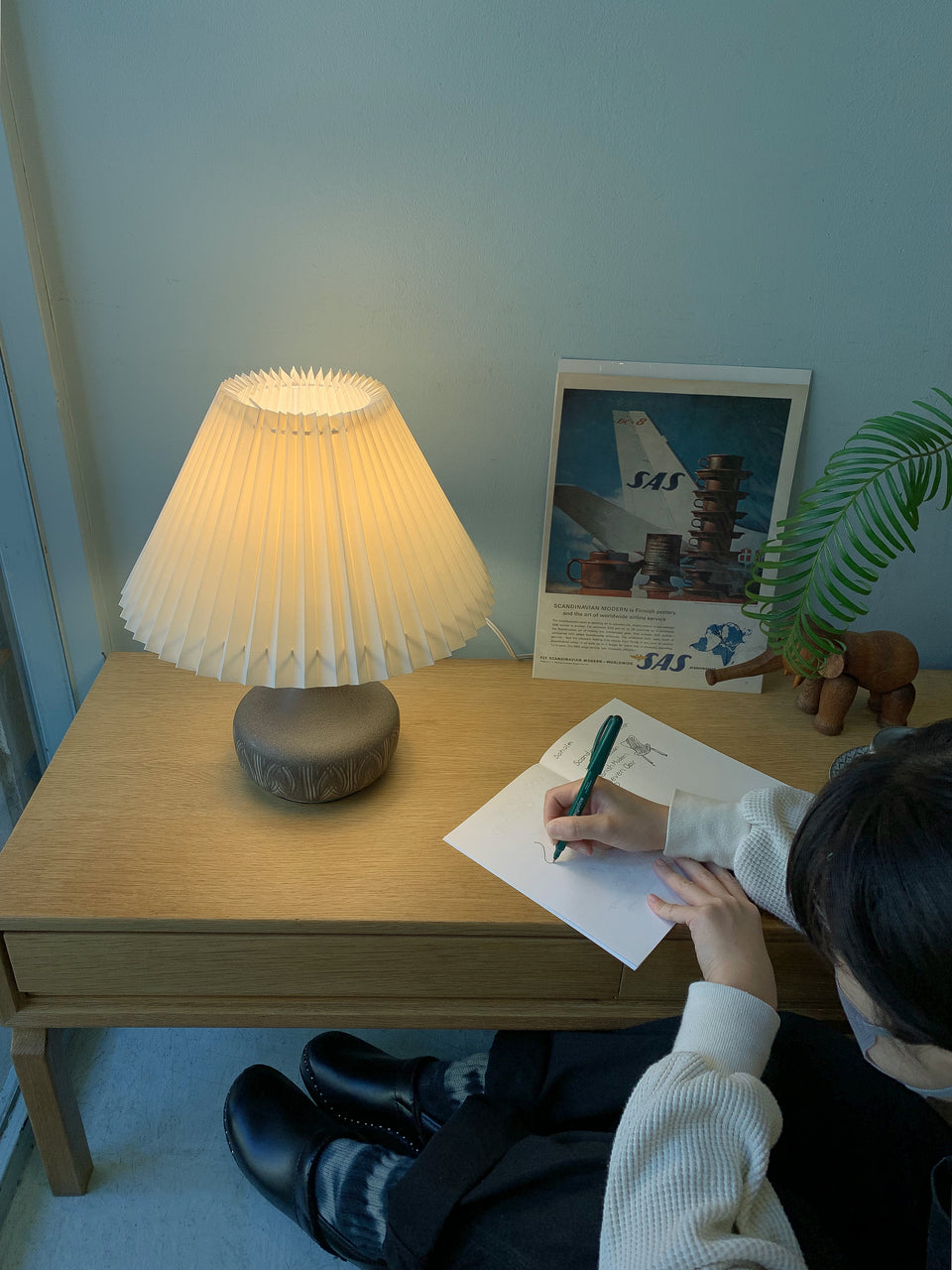 Vintage Ceramic Table Lamp Danish Modern/デンマークヴィンテージ テーブルランプ 北欧インテリア