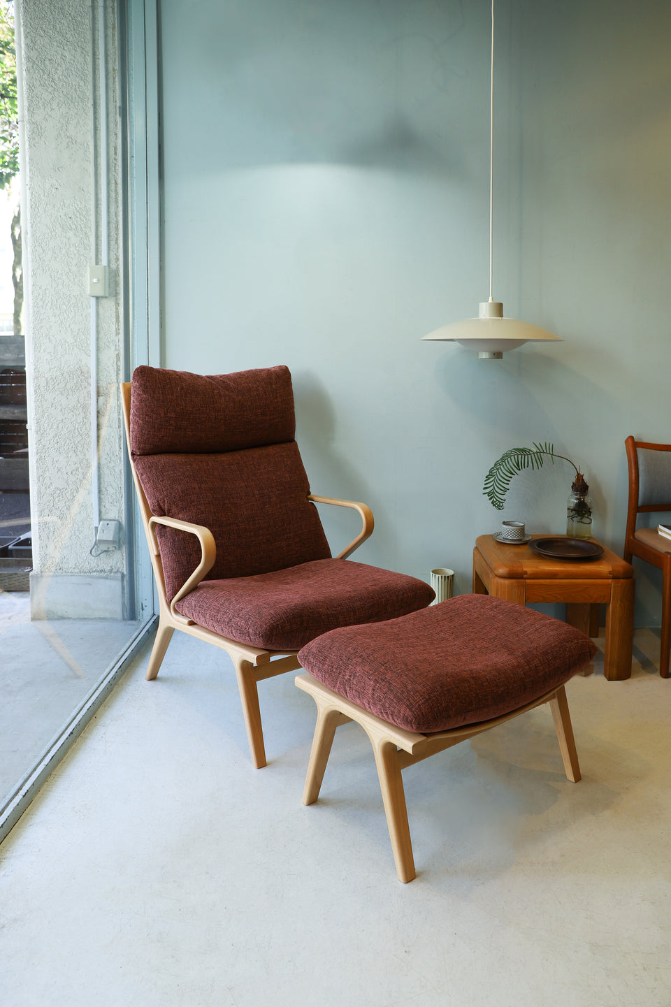 Tendo Easy Chair DAN series/天童木工 イージーチェア 1Pソファ オットマン ビーチ材